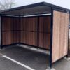 Fietsoverkapping Nordic – Met FSC-Hardhout 58 Fietsoverkapping van hout en staal 4 meter